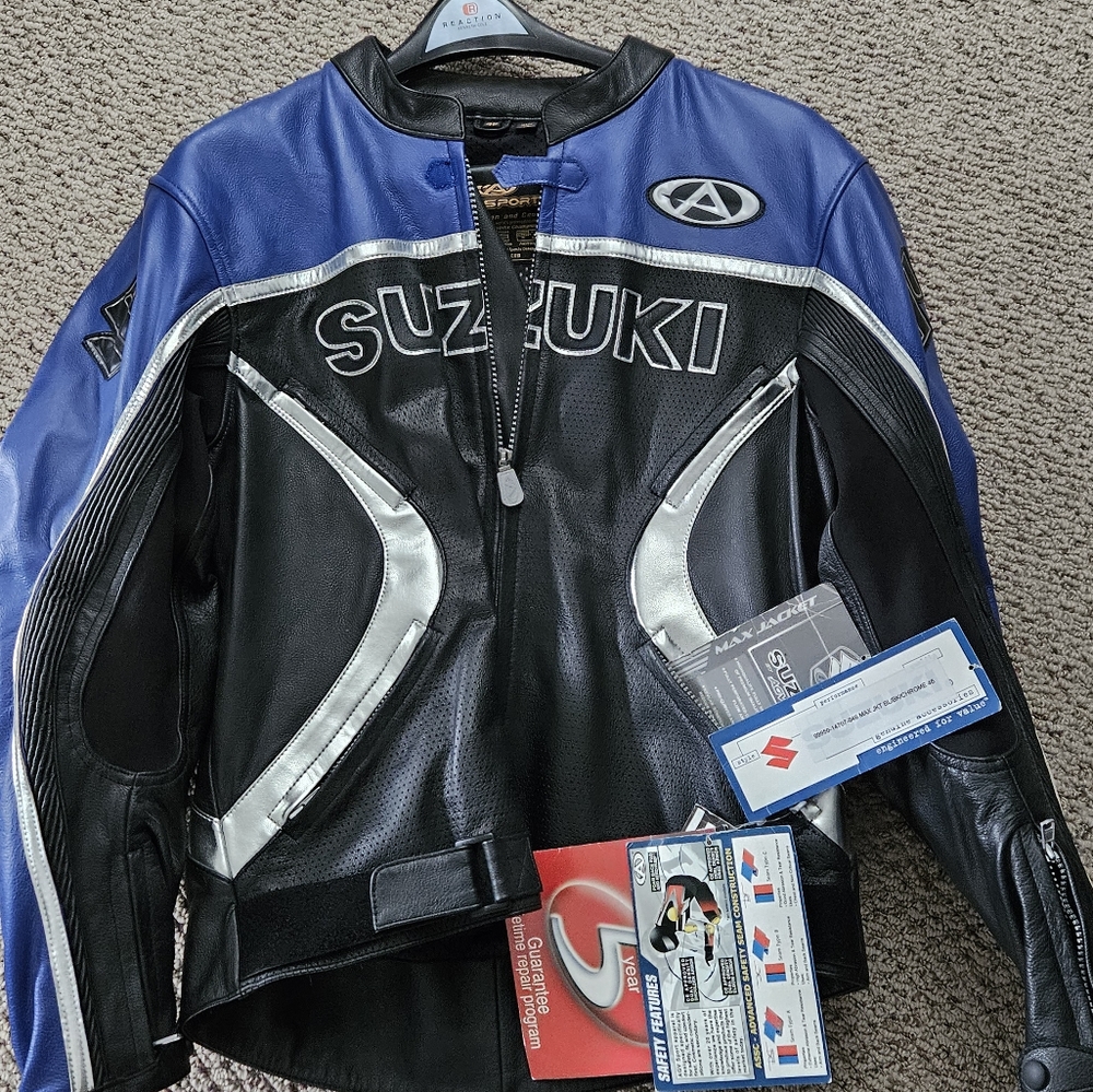 AGV Max, Suzuki, Motorcycle Jacket, Men's Size 46 - Brand New w/Tags